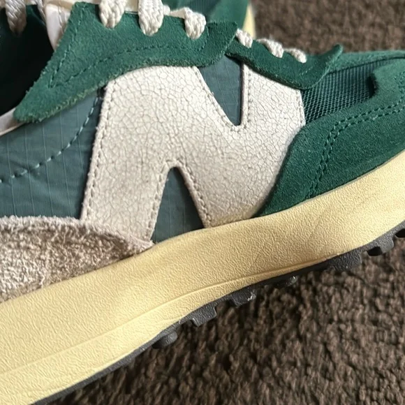 New Balance Green and White Sneakers - Picture 7 of 11
